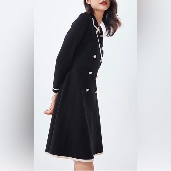 Fitted classy black & cream Dress (comparable to Chanel dress in last photo!) - Picture 2 of 10